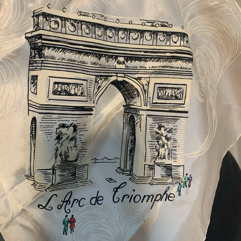 Vintage Paris Landmark Scarf